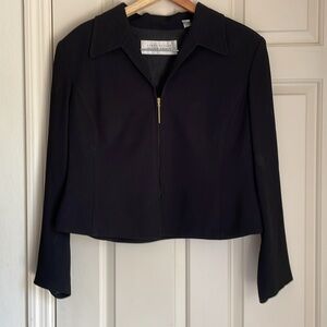 Short Black Jacket, size 14, by Linda Allard Ellen Tracy